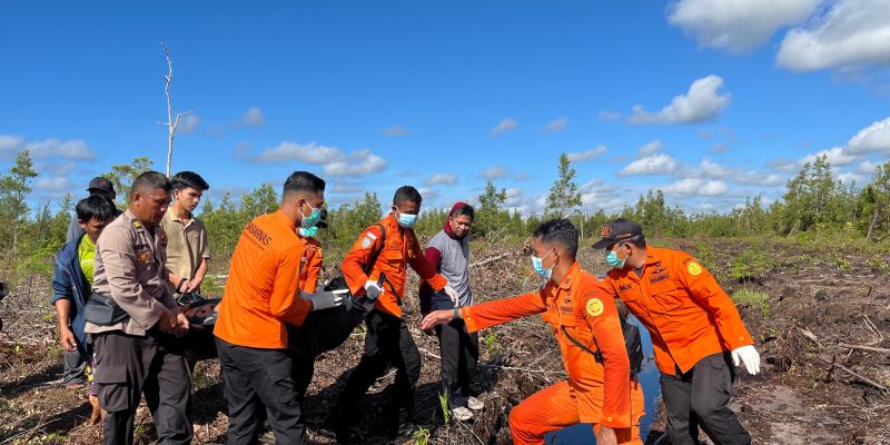 Kapolsek Sabangau Datangi Kasus Temu Mayat Pemancing di Jalan Tabat Kalsa