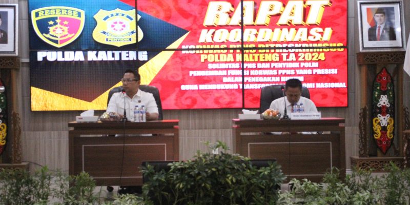 Jelang Pemungutan Suara Pilkada, Ditreskrimsus Polda Kalteng Gelar Rakor