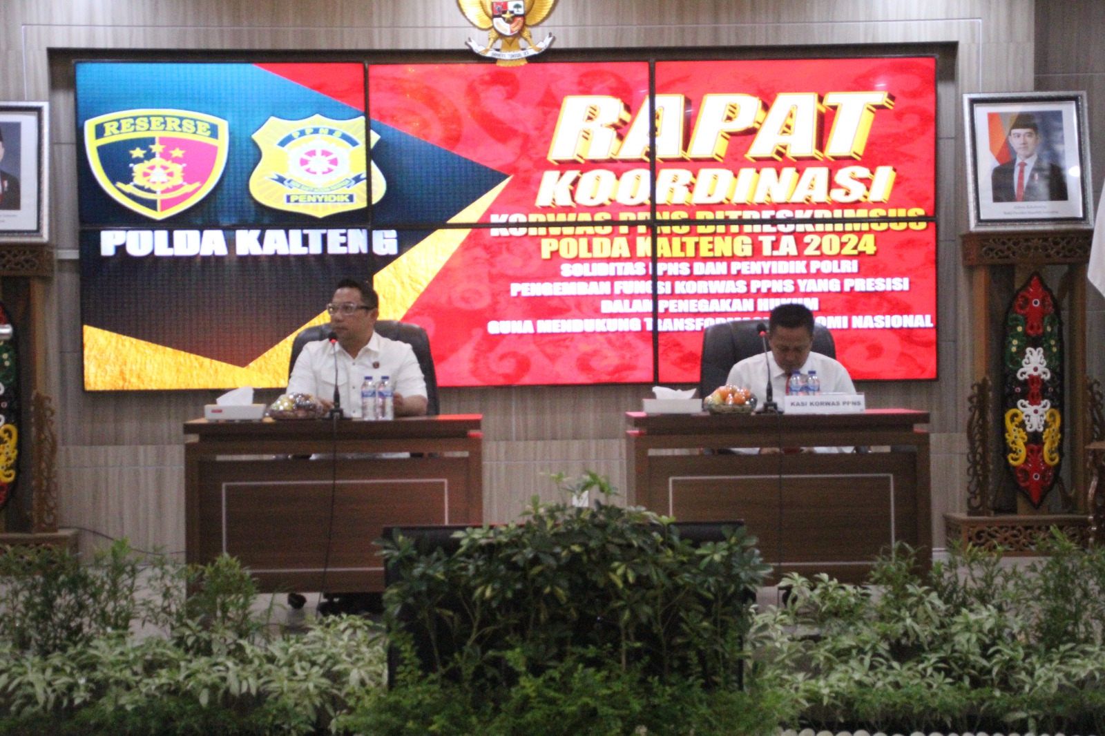 Jelang Pemungutan Suara Pilkada, Ditreskrimsus Polda Kalteng Gelar Rakor