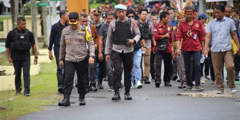 Ormas MABB Sampaikan Aspirasi Secara Damai, Polres Pulang Pisau Amankan Aksi dengan Humanis