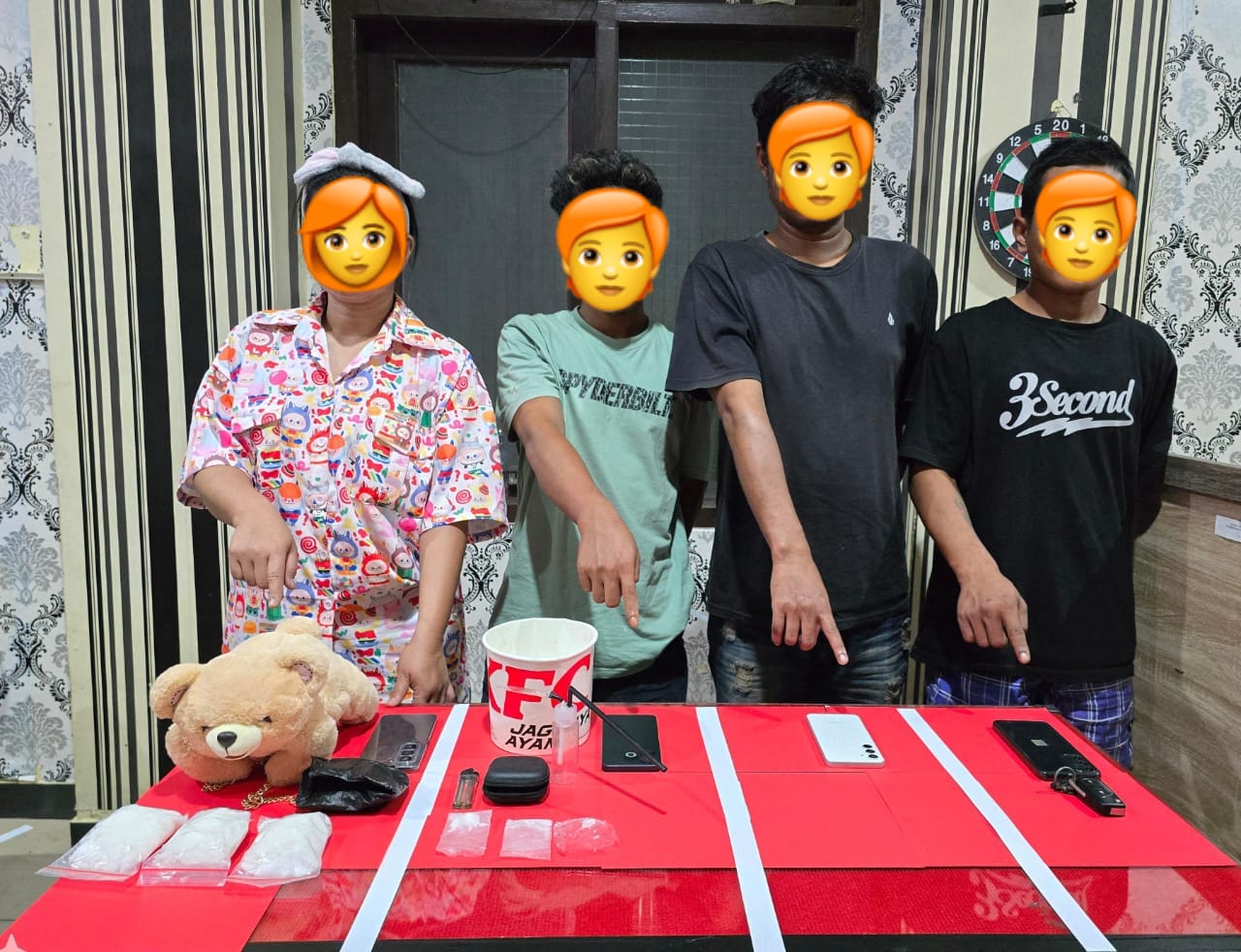 Komplotan Pengedar Sabu Asal Kaltim Berhasil Diringkus Ditresnarkoba Polda Kalteng di Palangka Raya