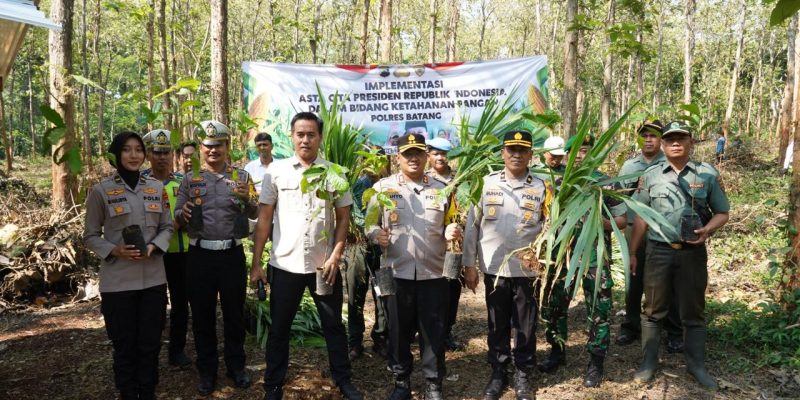 Dukung Asta Cita Presiden, Polres Batang Gelar Program Ketahanan Pangan Serentak