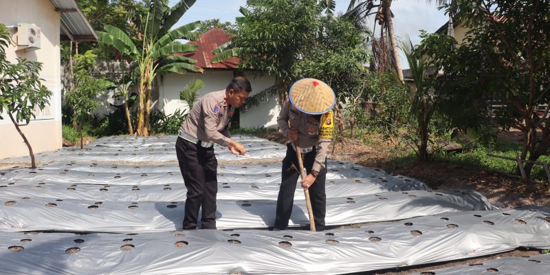 Dirlantas Polda Kalteng Wujudkan Program Pekarangan Pangan Bergizi