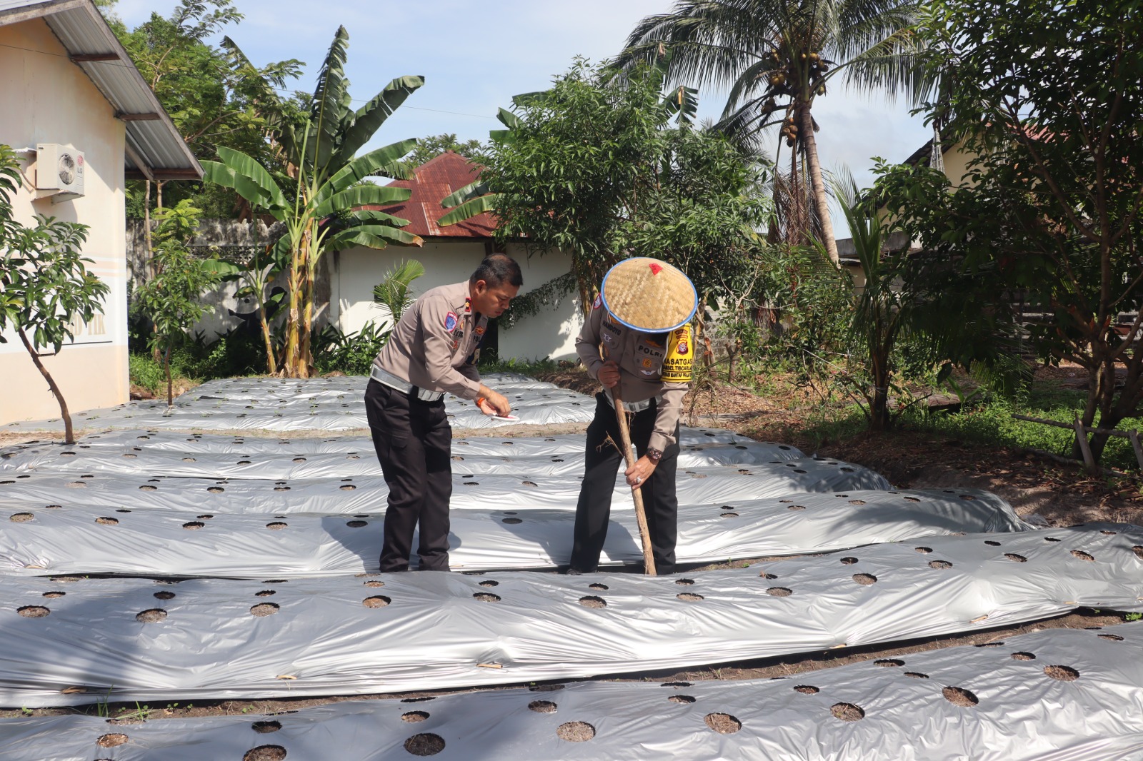 Dirlantas Polda Kalteng Wujudkan Program Pekarangan Pangan Bergizi