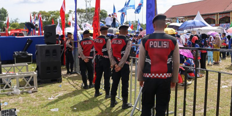 Sinergitas TNI-Polri di Kalteng, Sukses Amankan Kampanye Terbuka Paslon Gubernur dan Wagub