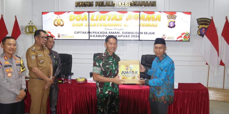 Dandim 1011/Klk Ikuti Doa Bersama Lintas Agama Polres Kapuas