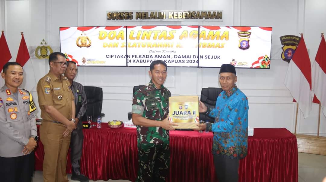 Dandim 1011/Klk Ikuti Doa Bersama Lintas Agama Polres Kapuas