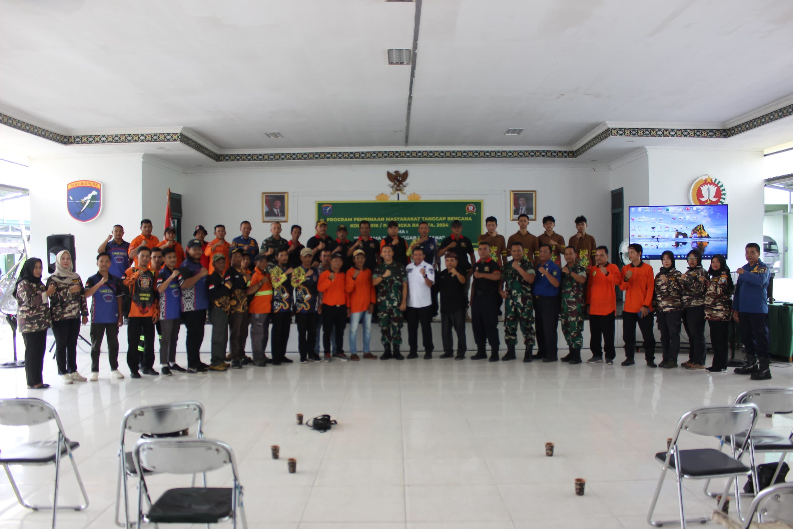 Kodim 1016/Plk Gelar Pembinaan Masyarakat Tanggap Bencana