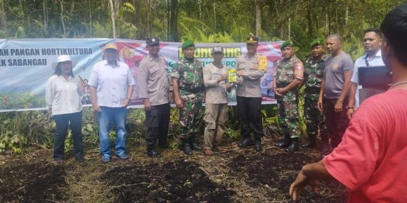 Kapolsek Sabangau Launching Gugus Tugas Polri Dukung Program Ketahanan Pangan
