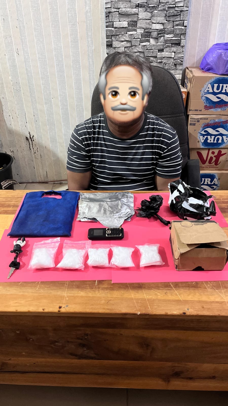 Jadi Kurir 250 Gram Sabu Seorang Kakek Juru Parkir Ditangkap Ditresnarkoba Polda Kalteng