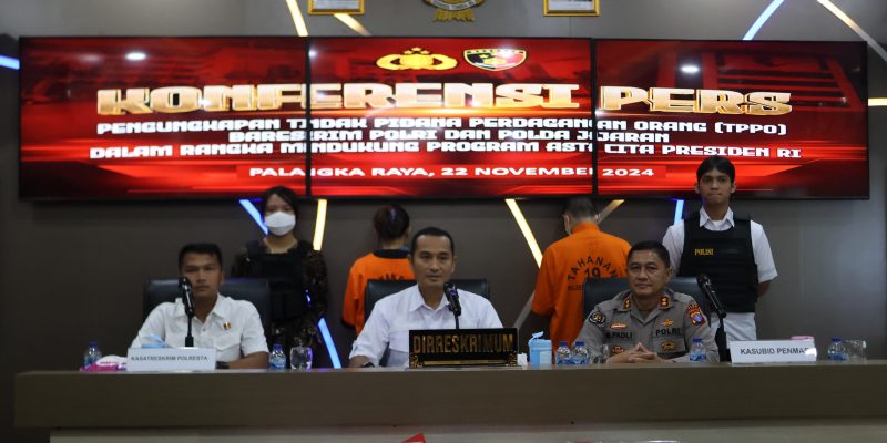 1 Bulan Ditreskrimum Polda Kalteng Ungkap 6 Kasus TPPO, 9 Korban Berhasil Diselamatkan