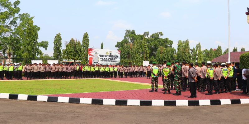 Pastikan Keamanan Kampanye Terbuka Paslon Bupati, Ratusan Personil Gabungan Dikerahkan