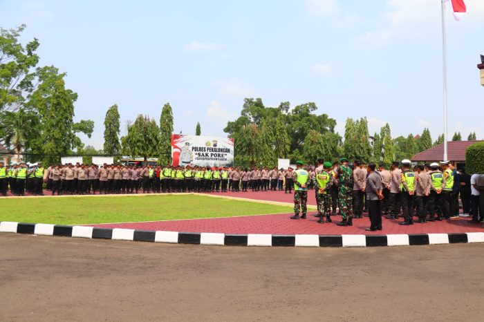 Pastikan Keamanan Kampanye Terbuka Paslon Bupati, Ratusan Personil Gabungan Dikerahkan