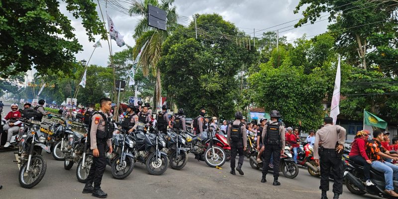 Polres Pekalongan Sukses Amankan Kampanye Rapat Umum Terbuka 2 Paslon Cabup dan Cawabup