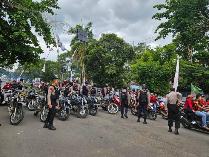 Polres Pekalongan Sukses Amankan Kampanye Rapat Umum Terbuka 2 Paslon Cabup dan Cawabup