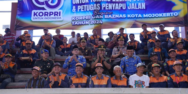 Puncak HUT ke-53, KORPRI Kota Mojokerto Gelar Makan Bersama Jukir dan Tim Gercep Kota Mojokerto