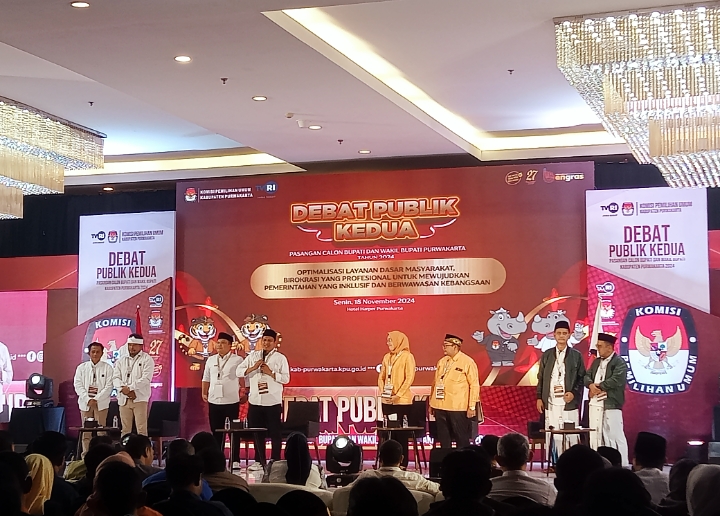 Debat Publik Kedua Pasangan Calon Bupati dan Wakil Bupati Purwakarta Tahun 2024