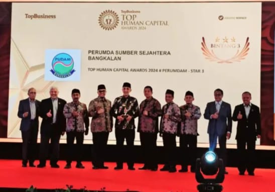 Perumda Sumber Sejahtera Bangkalan Raih Top Human Capital Award 2024