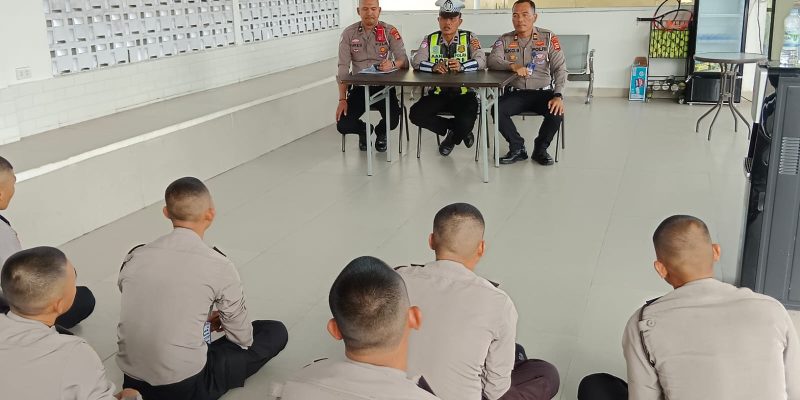 Satlantas Polres Musi Rawas Berikan Fungsi Teknis Lalulintas kepada Siswa Latja Diktukba Polri Gelombang II T.A. 2024