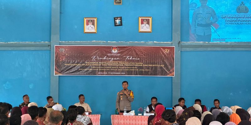 Cegah Pelanggaran Pilkada Saat Pencoblosan, Kapolres Musi Rawas Berikan Edukasi Hukum ke KPPS se Kecamatan Kabupaten Musi Rawas