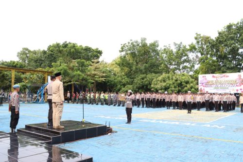 Siap Amankan Nataru, Polres Bangkalan Laksanakan Apel Gelar Pasukan Operasi Lilin Semeru 2024