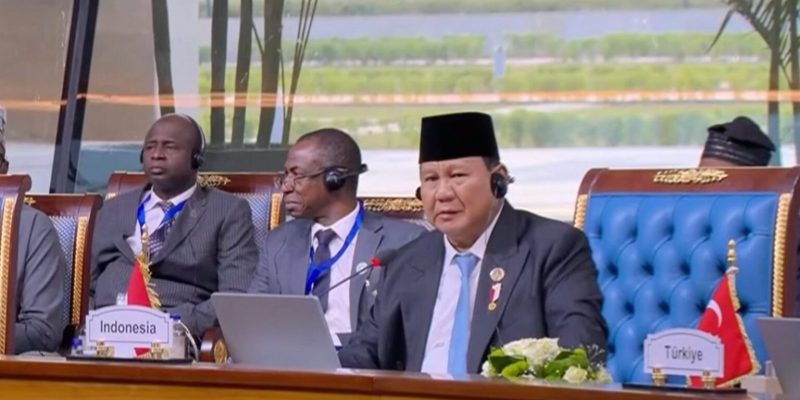 Hadiri Sesi Khusus KTT D-8, Presiden Prabowo Serukan Persatuan Negara Muslim