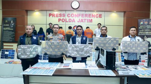 Ditsiber Polda Jatim Bongkar Judi Online dan TPPU Jaringan Internasional