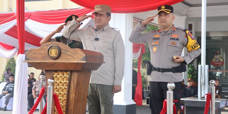 Kapolres Pasuruan Pimpin Apel Gelar Pasukan Operasi Lilin Semeru 2024
