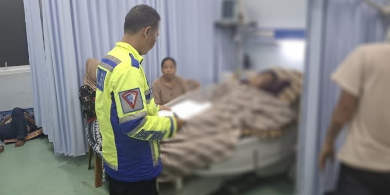 Satu Meninggal Dunia Akibat Lakalantas Mobil Vs Motor, Satlantas Polres Musi Rawas Sigap Meluncur ke Lokasi dan Olah TKP