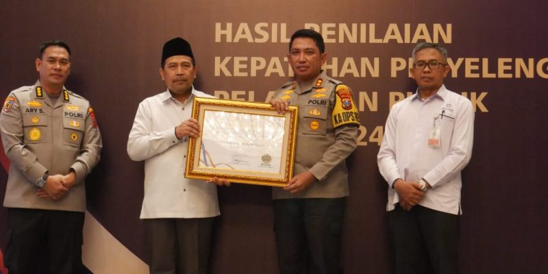 Polres Bangkalan Meraih Predikat Kualitas Pelayanan Publik Tertinggi dari Ombudsman RI