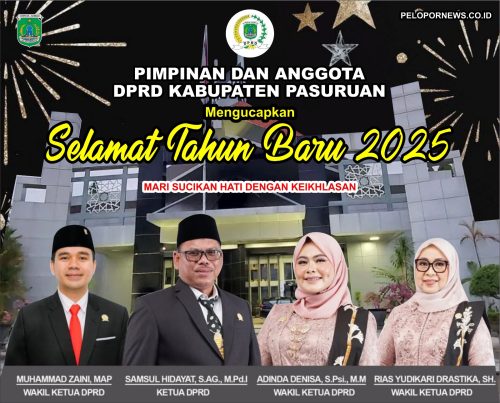 Pimpinan Dan Anggota DPRD Kabupaten Pasuran Mengucapkan Selamat Tahun Baru 2025