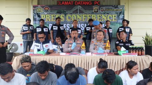 Satresnarkoba Polres Musi Rawas Amankan 13 Pelaku Positif Konsumsi Amfetamin Jenis Ekstasi