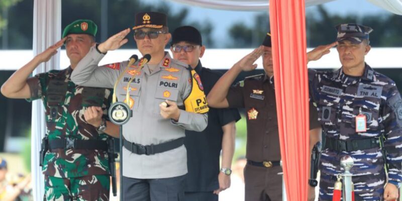 Kapolda Jatim Pimpin Apel Gelar Pasukan Operasi Terpusat Lilin Semeru 2024