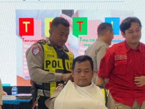 Jelang Nataru Polrestabes Surabaya Gelar Pelatihan Pertolongan Pertama Gawat Darurat