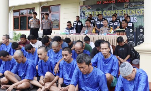 Satresnarkoba Polres Musi Rawas Berhasil Meringkus 98 Tersangka, Sabu 717,6 gram, ekstasi 59 butir, dan ganja 250 gram