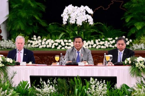 Presiden Prabowo Sampaikan Kepuasan atas Kinerja Kabinet Merah Putih Pada US-ASEAN Business Council