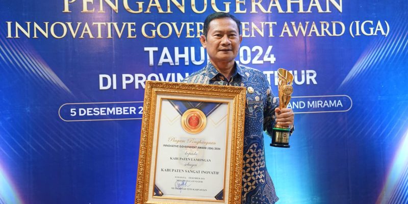 Pemkab Lamongan Raih Innovative Government Award 2024 Kategori Kabupaten Sangat Inovatif 