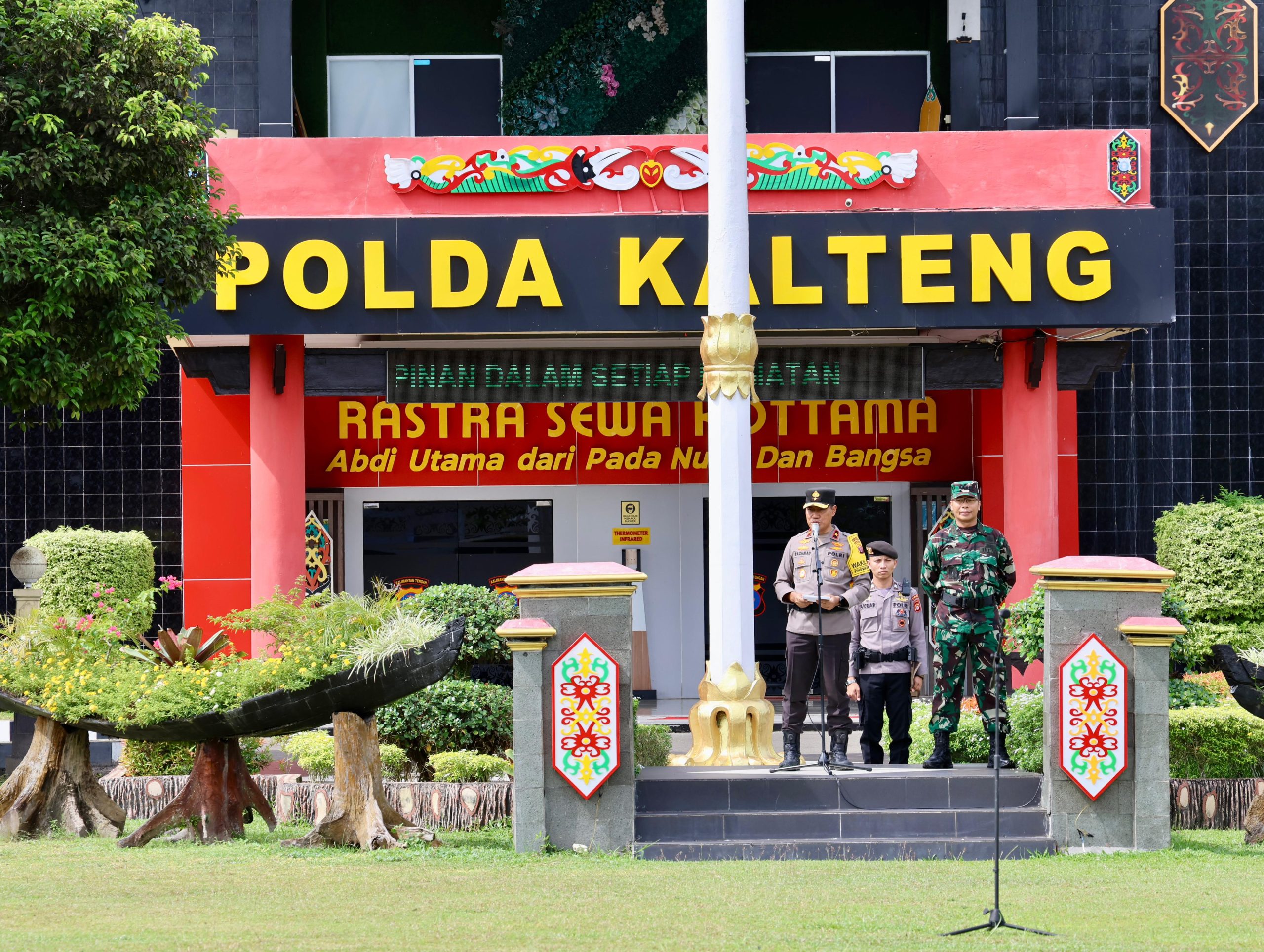 Wakapolda Pimpin Apel Gelar Pasukan Pengamanan Pleno Terbuka Pilkada 2024