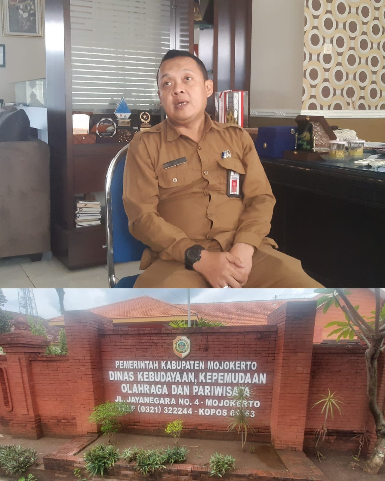 Dugaan Korupsi Dana Hibah KONI Tahun 2022 – 2023, Begini Penjelasan Kepala Disbudporapar Kabupaten Mojokerto