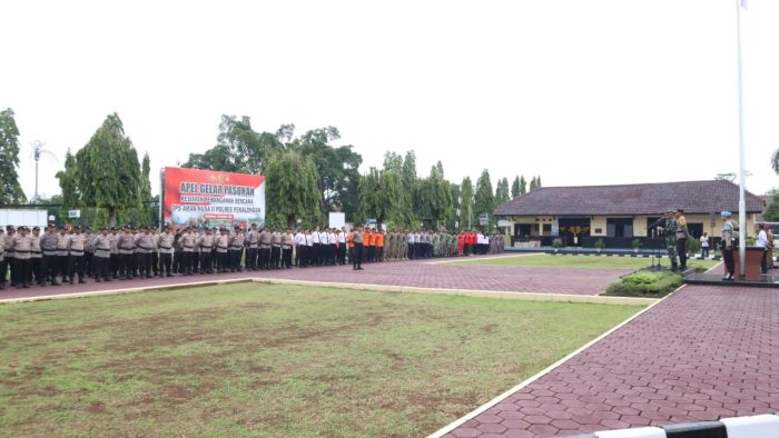 Polres Pekalongan Gelar Apel Kesiapan Penanganan Bencana 2024
