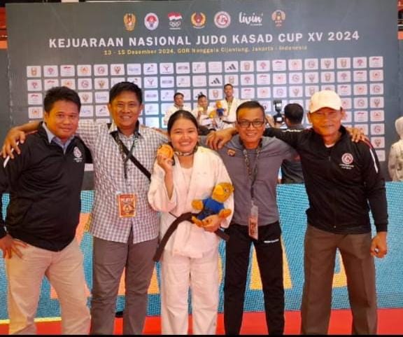 Hari Kedua Kejurnas Judo KASAD Cup XV 2024, Polwan Polda Kalteng Rebut Medali Perunggu