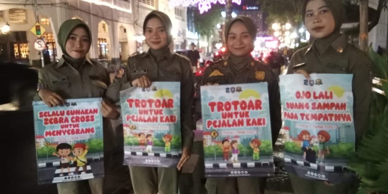 Sosialisasi Penggunaan Trotoar Oleh Satuan Polisi Pamong Praja 