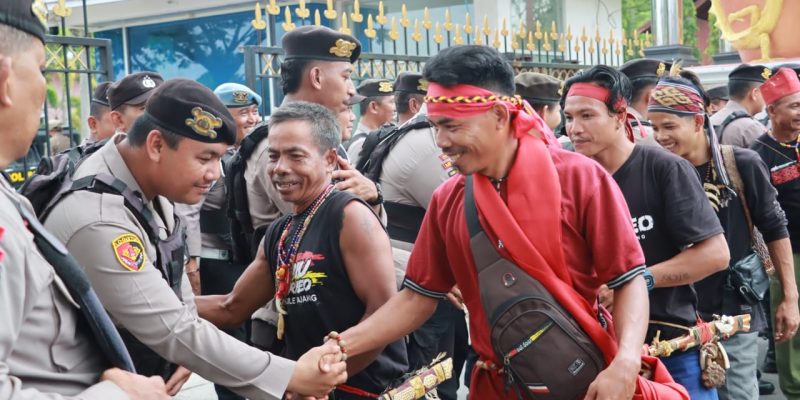 Polresta Palangka Raya Berhasil Jaga Kondusifitas Aksi Damai Ormas TBBR