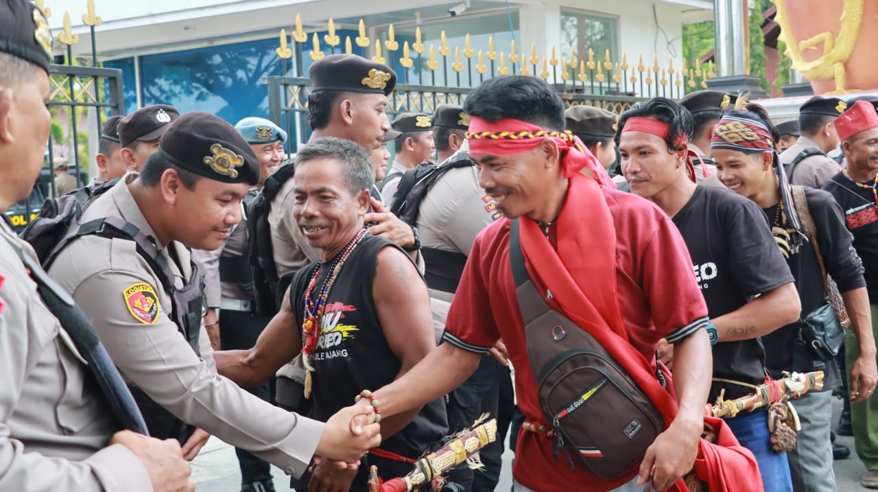 Polresta Palangka Raya Berhasil Jaga Kondusifitas Aksi Damai Ormas TBBR