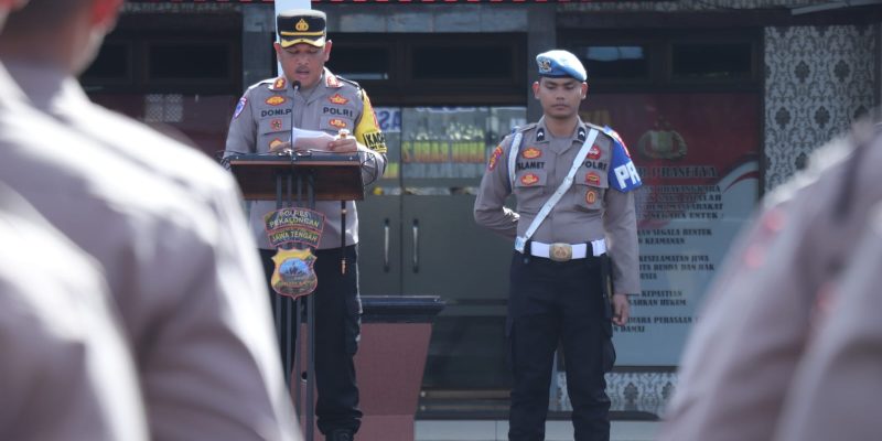 Apel Gelar Pasukan Operasi Lilin Candi 2024, Polres Pekalongan Siap Amankan Natal dan Tahun Baru