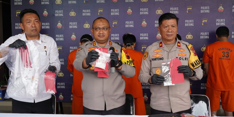 Ungkap Kasus Narkotika Golongan I, Polres Batang Tangkap Dua Pengedar Sabu