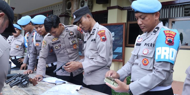 Antisipasi Penyalahgunaan Senjata Api, Polres Pekalongan Gelar Pemeriksaan Senpi