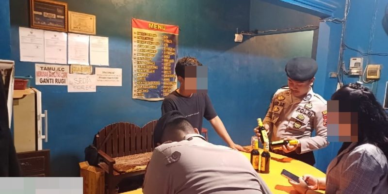 Puluhan Botol Miras Diamankan Sat Samapta Polres Pekalongan