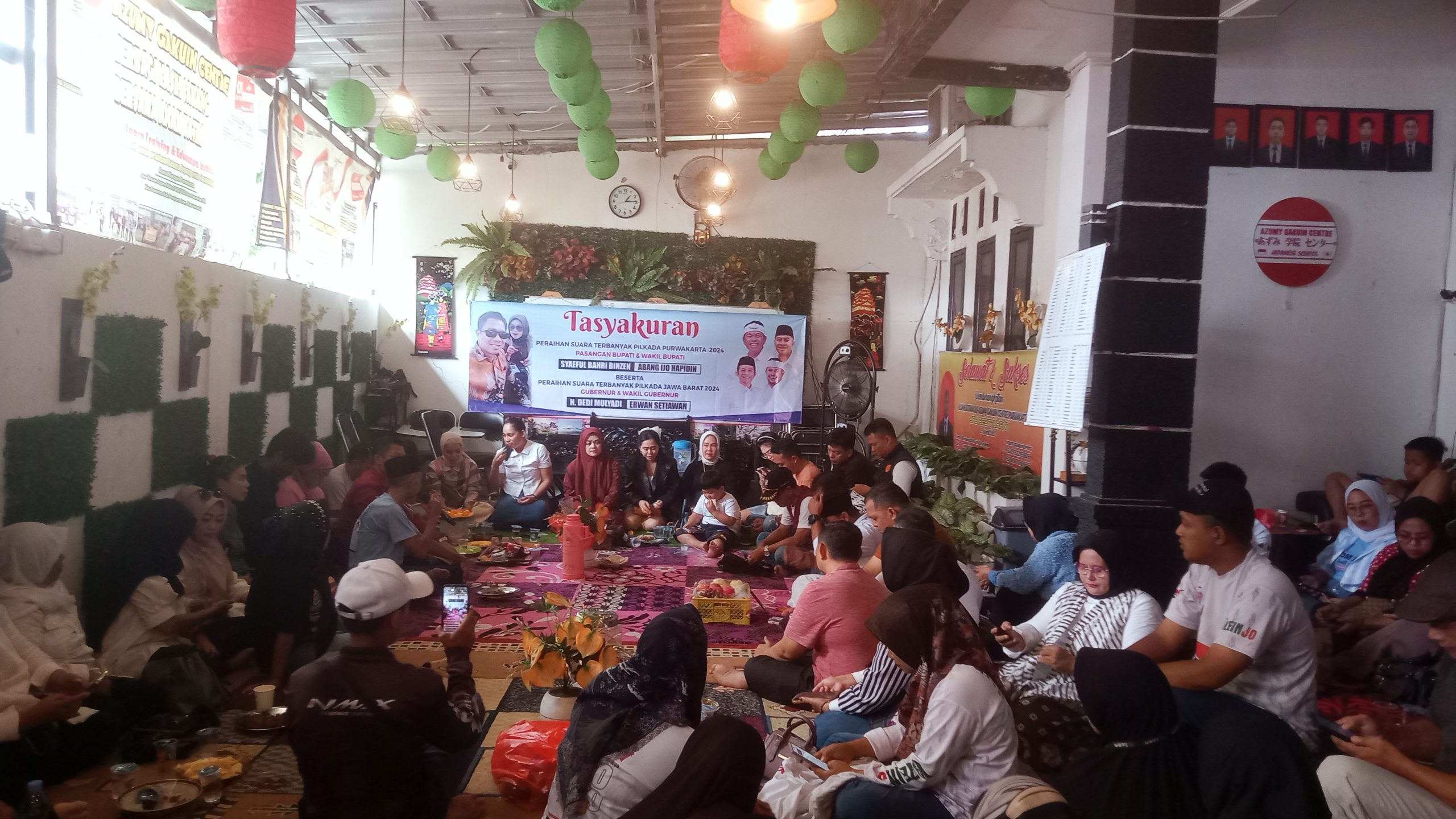 Teamses Adakan Tasyakuran Peraihan Suara Terbanyak Kemenangan Pilkada Purwakarta Dan Gubernur Jawabarat 2024