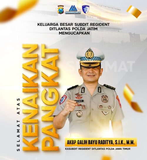 Selamat dan Sukses Atas Kenaikan Pangkat AKBP Galih Bayu Raditya, S.I.K., M.M.